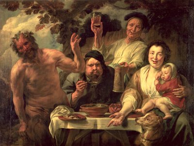 The Satyr and the Peasants by Jacob Jordaens